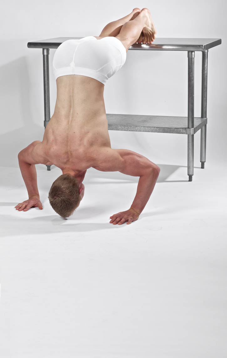 Hand-Stand Push Up - Legs on Box
